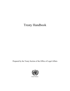 Treaty Handbook - United Nations Treaty Collection