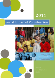 Social Impact of Volunteerism