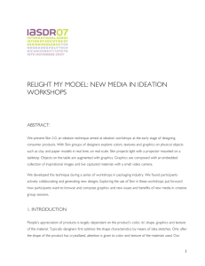 relight my model: new media in ideation workshops
