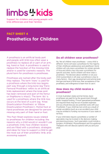 Prosthetics for Children
