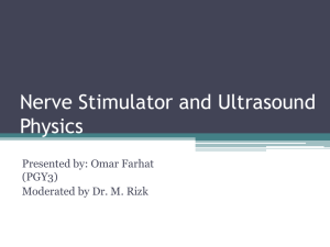 Nerve Stimulator and Ultrasound Physics