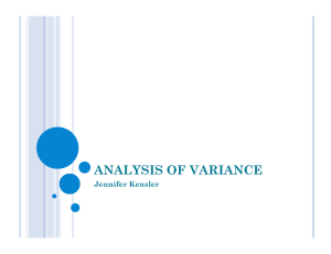 analysis of variance - LISA (Laboratory for Interdisciplinary Statistical