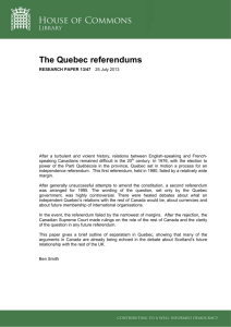 The Quebec referendums