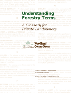 Understanding Forestry Terms - North Carolina State University