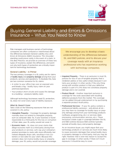 What is General Liability and E&O Insurance – The Hartford