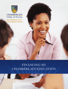 FINANCING MY CHAMBERLAIN EDUCATION