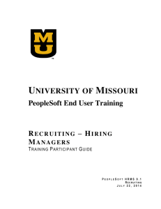 Human Resource Services - University of Missouri