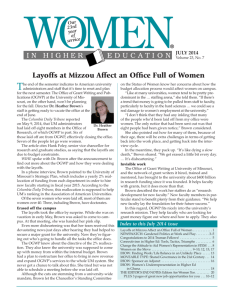 Layoffs at Mizzou Affect an Office Full of Women