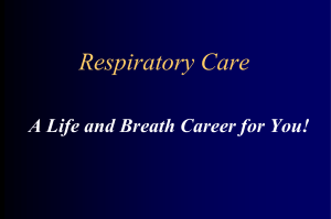 Respiratory Care - The Ohio State University College of Medicine