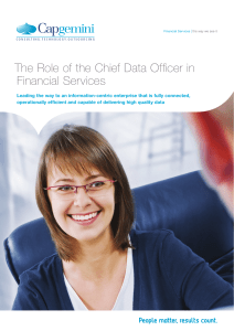 The Role of the Chief Data Officer in Financial Services