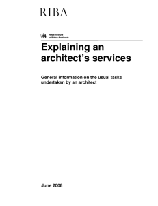 Explaining an architect's services