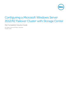 Configuring a Microsoft Windows Server 2012/R2