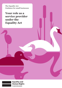 Your role as a service provider under the Equality Act