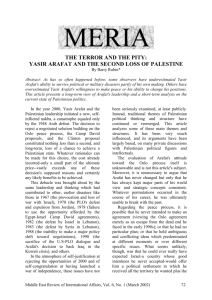 THE TERROR AND THE PITY: YASIR ARAFAT AND THE SECOND