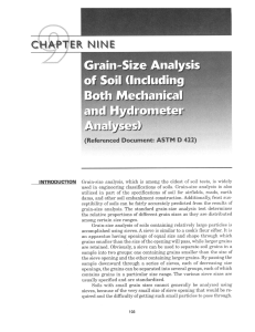 Chapter 9 Grain size analysis