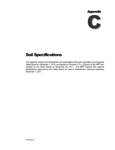 Soil Specifications