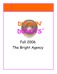 Dunkin' Donuts Media Plan