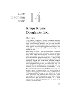 Krispy Kreme Doughnut Inc. (Download in PDF