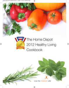 The Home Depot 2012 Healthy Living Cookbook