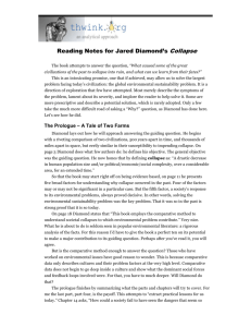 Reading Notes for Jared Diamond's Collapse