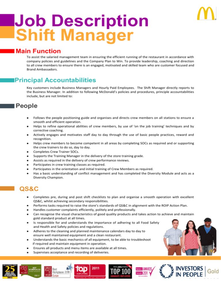 job-description-shift-manager