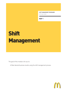 Shift Management
