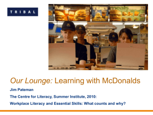 Our Lounge: Learning with McDonalds