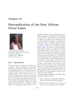 Eutrophication of the East African Great Lakes