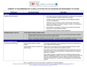 Asthma CPG Summary