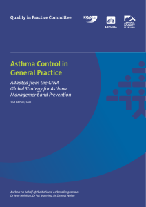 Asthma Control General Practice Guidelines 2012