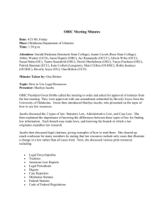 Oklahoma Bibliographic Instruction Council: April 21, 2000 Minutes