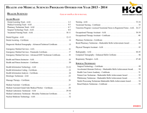 Health & Medical Sciences 2013-2014