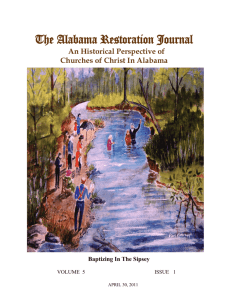 The Alabama Restoration Journal