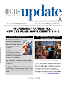 “supergirl” ratings fly... new cbs films movie