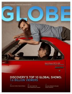 DISCOVERY'S TOP 10 GLOBAL SHOWS: 1.6 BILLION VIEWERS