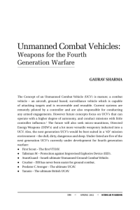Unmanned Combat Vehicles