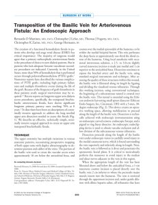 Transposition of the Basilic Vein for Arteriovenous Fistula: An