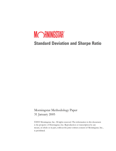 Standard Deviation and Sharpe Ratio