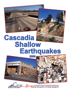 Cascadia Shallow Earthquakes