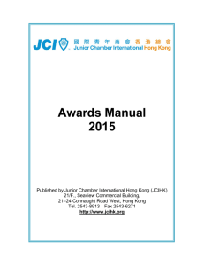 Awards Manual 2015 - Junior Chamber International Hong Kong