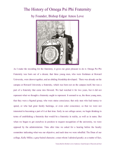 The History Of Omega Psi Phi Fraternity