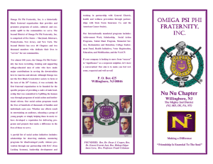 Nu Nu Que brochure - Nu Nu Chapter of Omega Psi Phi Fraternity, Inc.