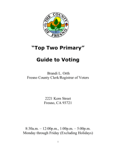 “Top Two Primary” Guide to Voting