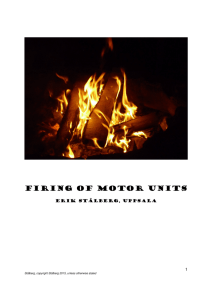Firing of Motor units