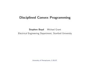 Disciplined Convex Programming