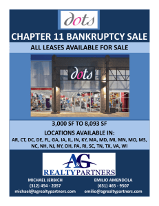 chapter 11 bankruptcy sale