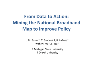 From Data to Action: Mining the National Broadband Map