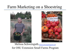 Farm Marketing on a Shoestring - Oregon State University Extension