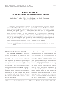 Current Methods for Calculating National Ecological Footprint