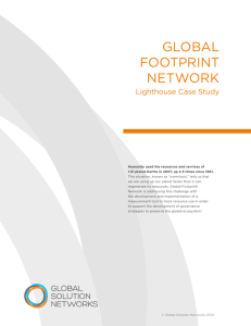 Global Footprint network - Global Solution Networks